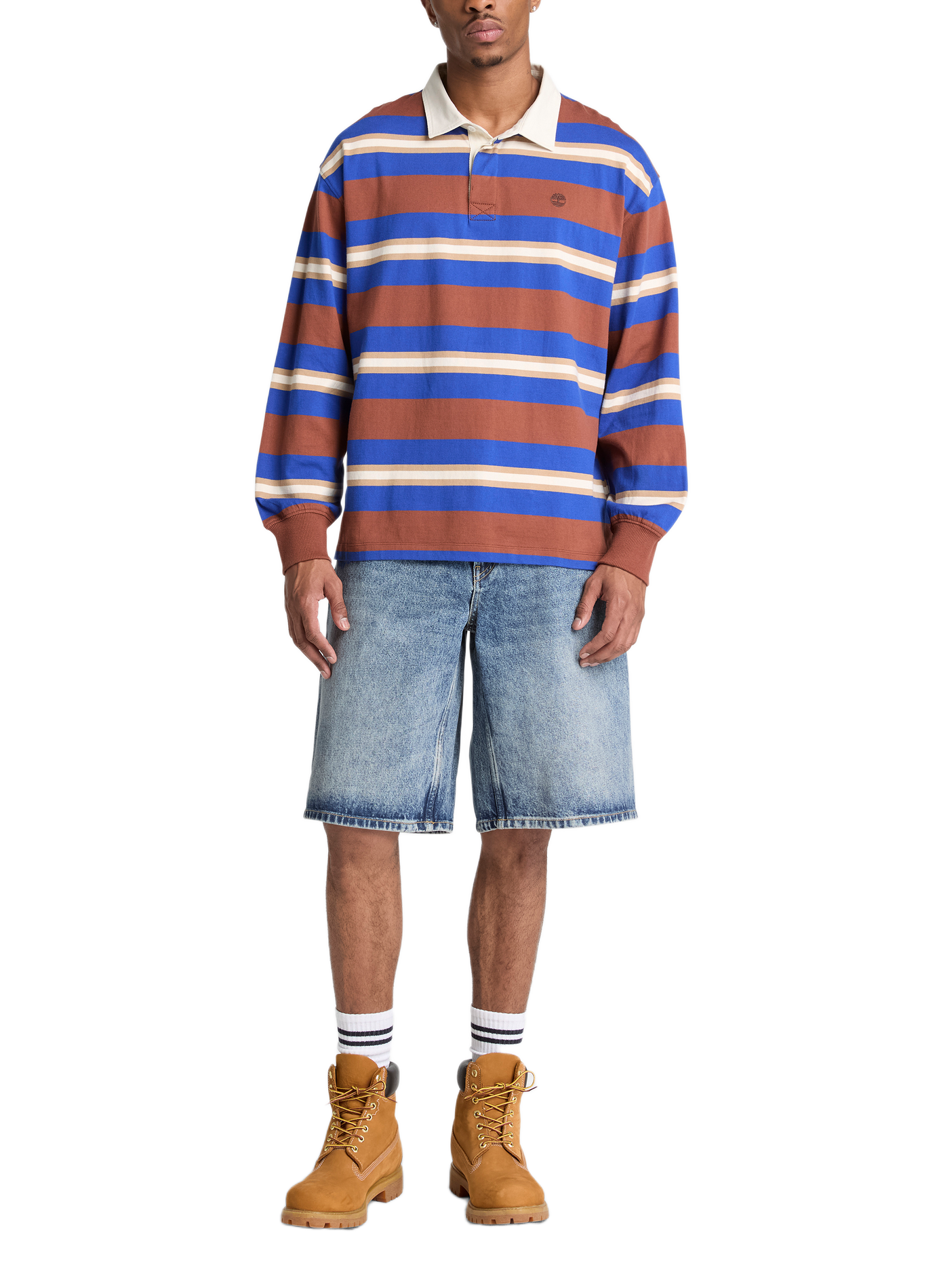 Polo manches longues en coton TIMBERLAND Multicolore