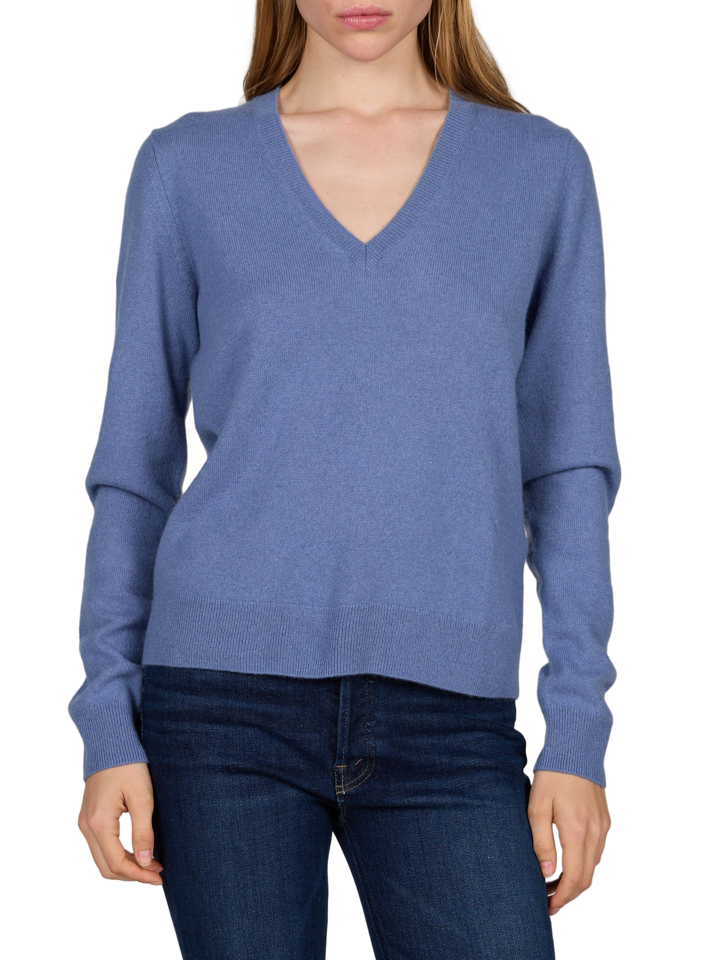 Pull Vene en cachemire AU PRINTEMPS PARIS Bleu
