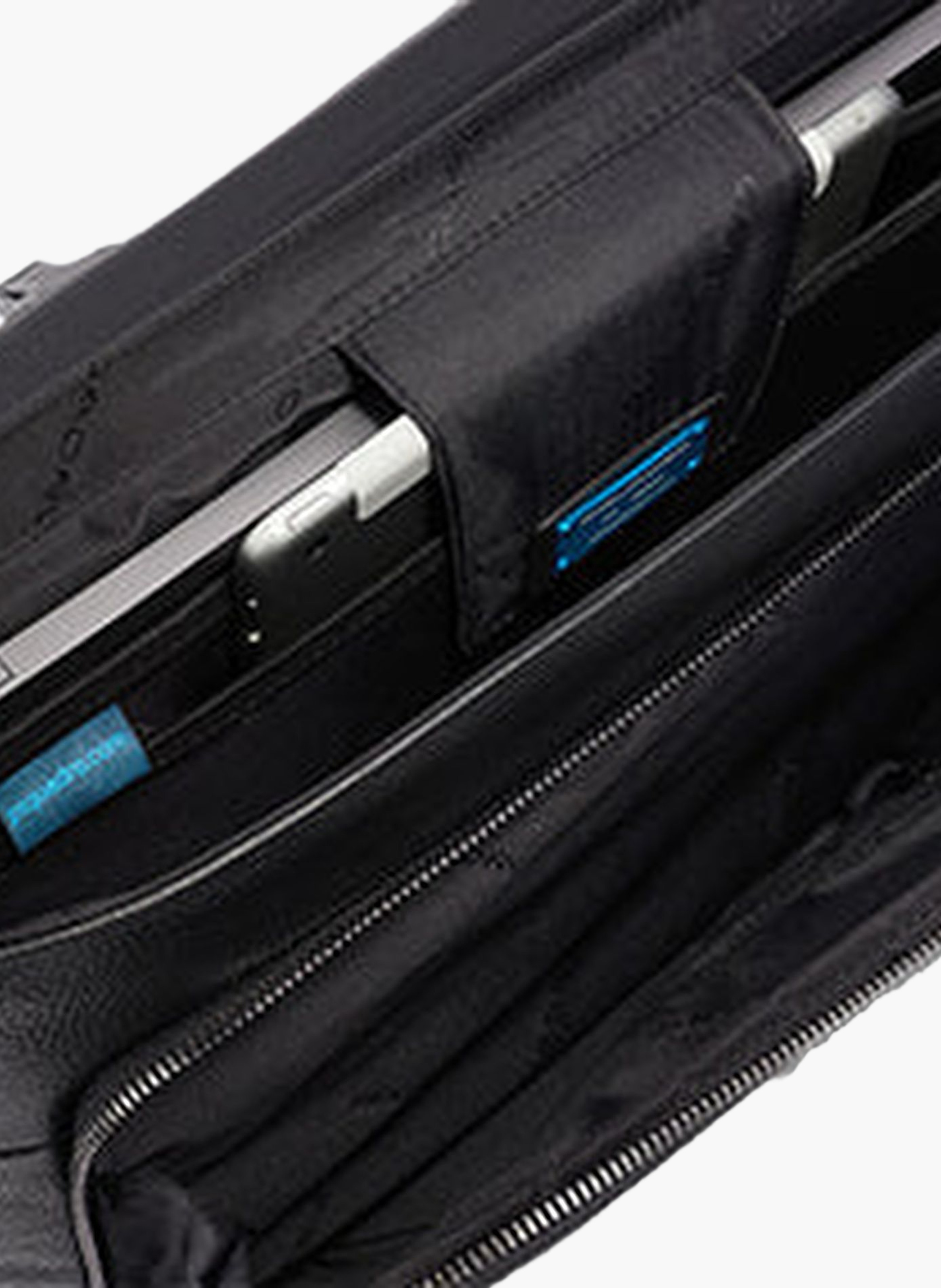 Uitbreidbare tas voor laptop van 15,6 inch PIQUADRO Zwart
