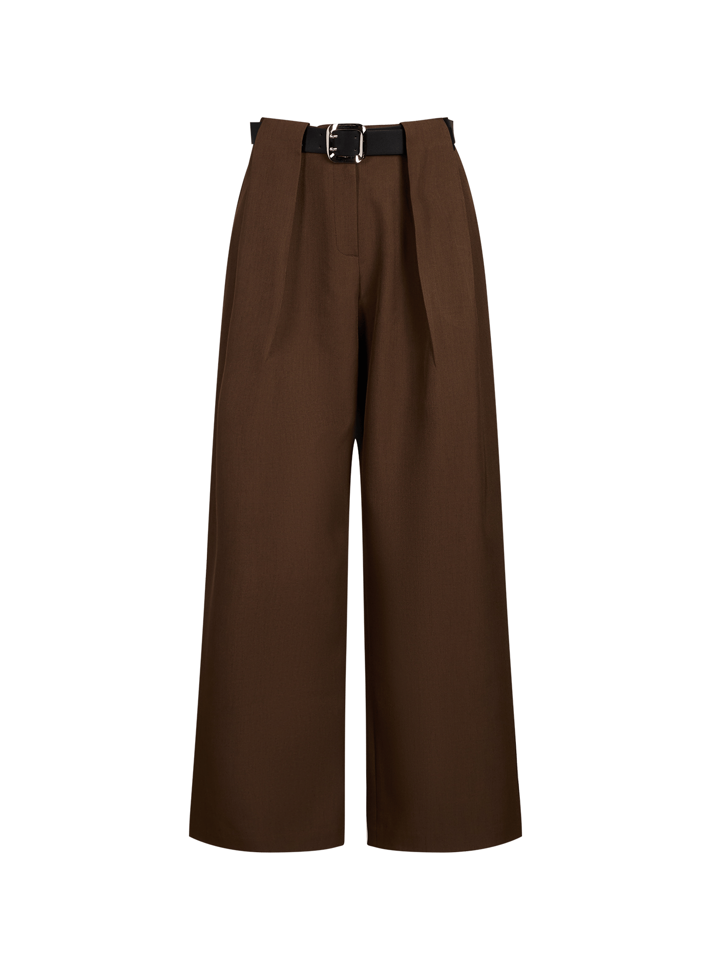 Matteo trousers with tucked-in belt SOURCE UNKNOWN Brown