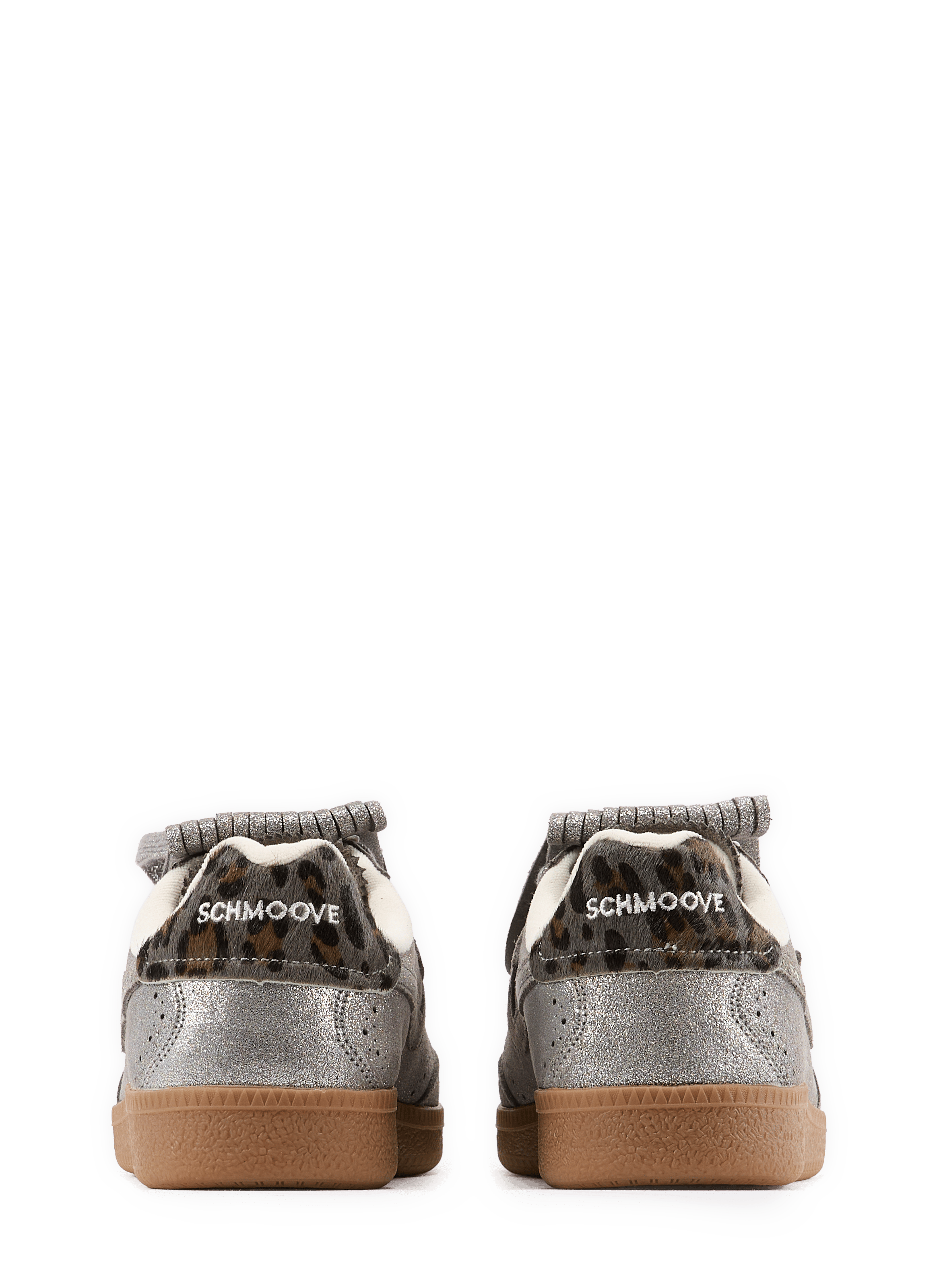 Baskets basses en cuir pailleté SCHMOOVE Silber