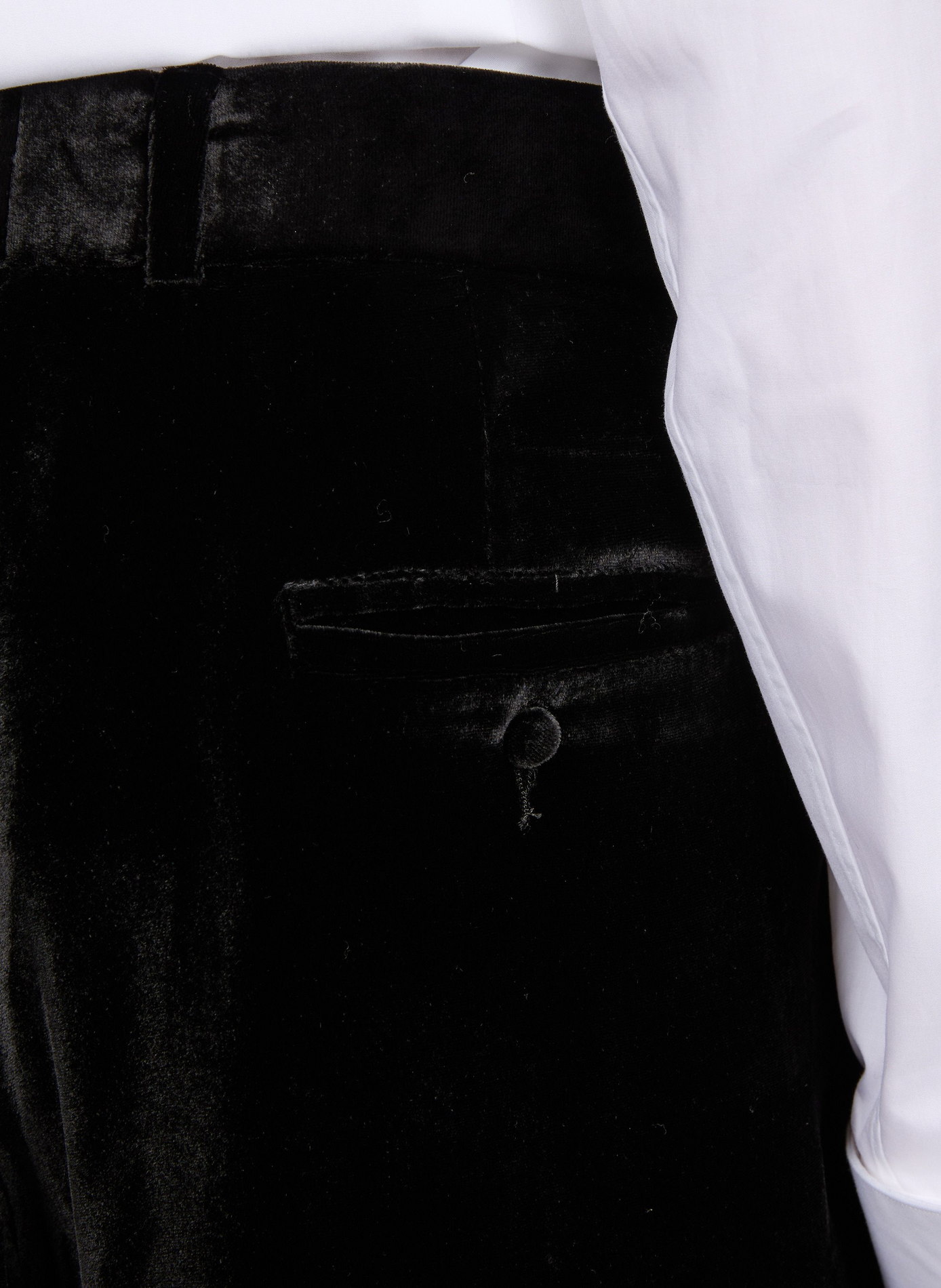 Silk velvet pants CAMPILLO Black