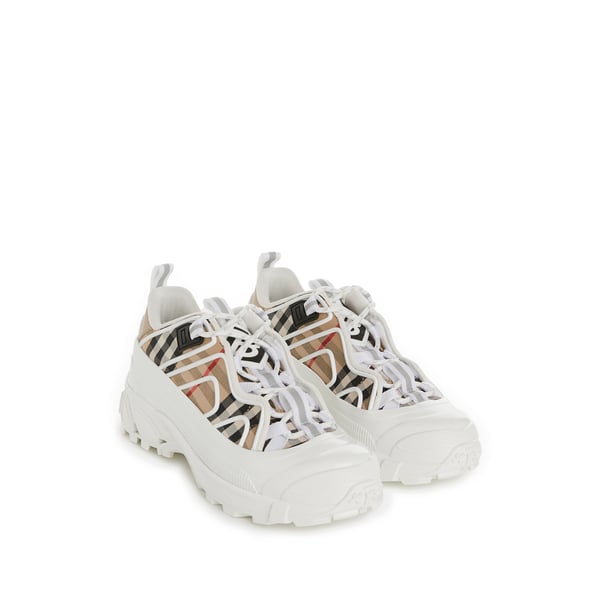 Baskets Arthur en coton Vintage check et cuir