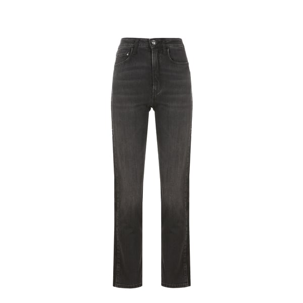 Jean taille haute en coton