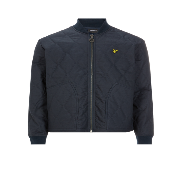 Lyle & Scott Quilted Jacket In Blue