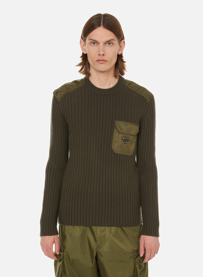 Ribbed wool and cashmere jumper PRADA