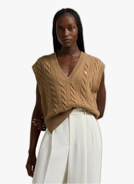 Pull sans manches | Beige by POLO RALPH LAUREN Pull sans manches Beige
