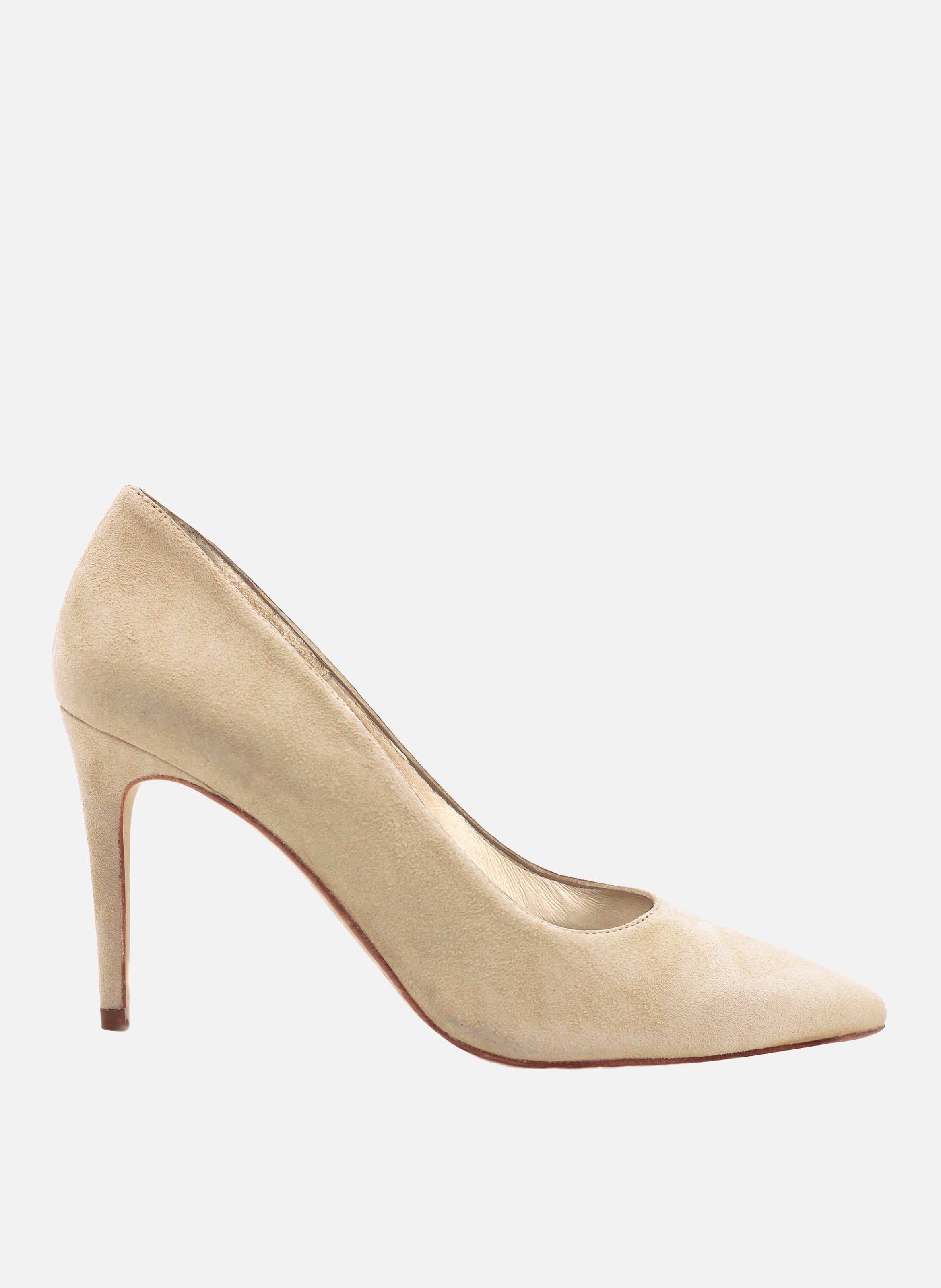 Escarpins classiques cuir daim JULES & JENN Beige