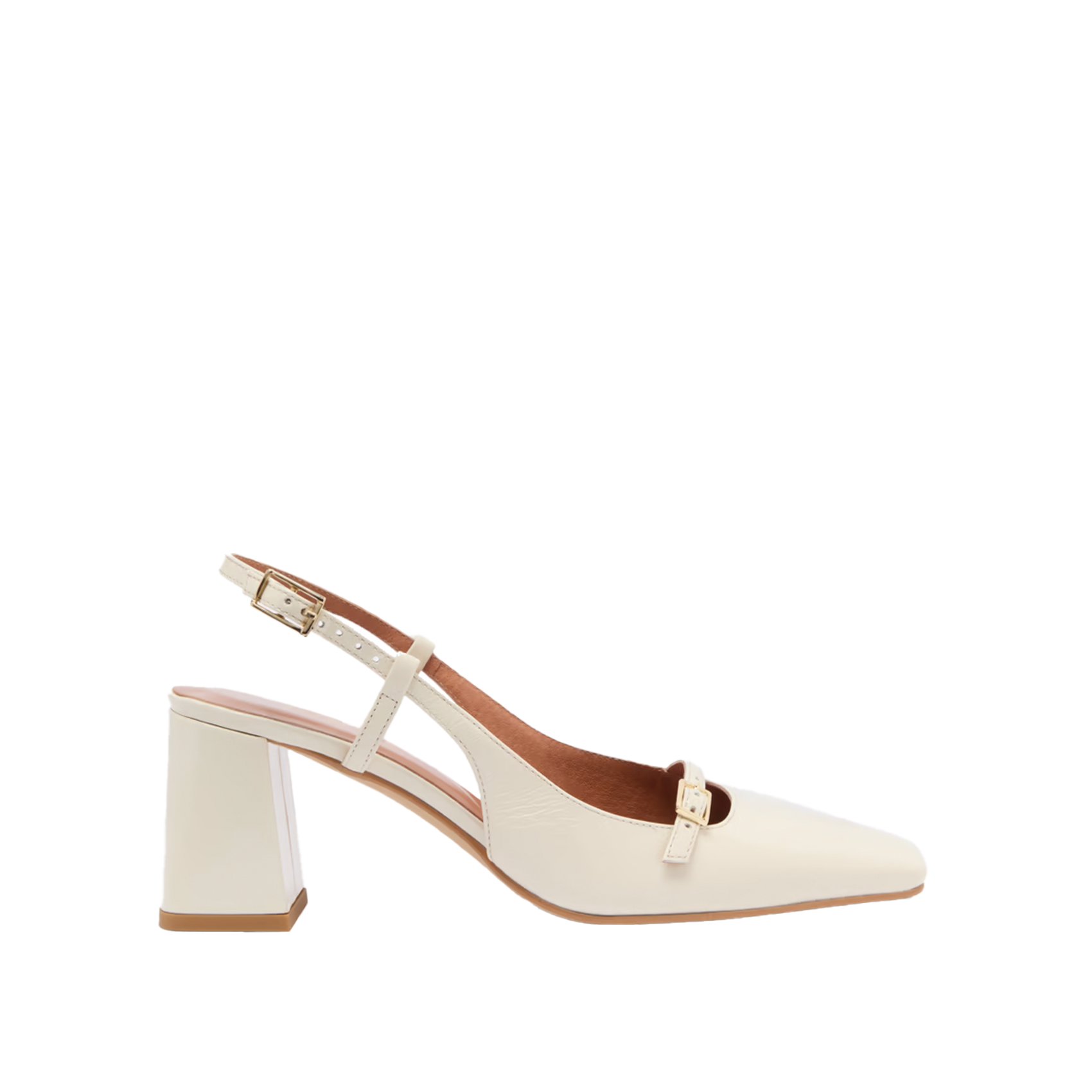 Escarpins en cuir dadelle JONAK Blanc