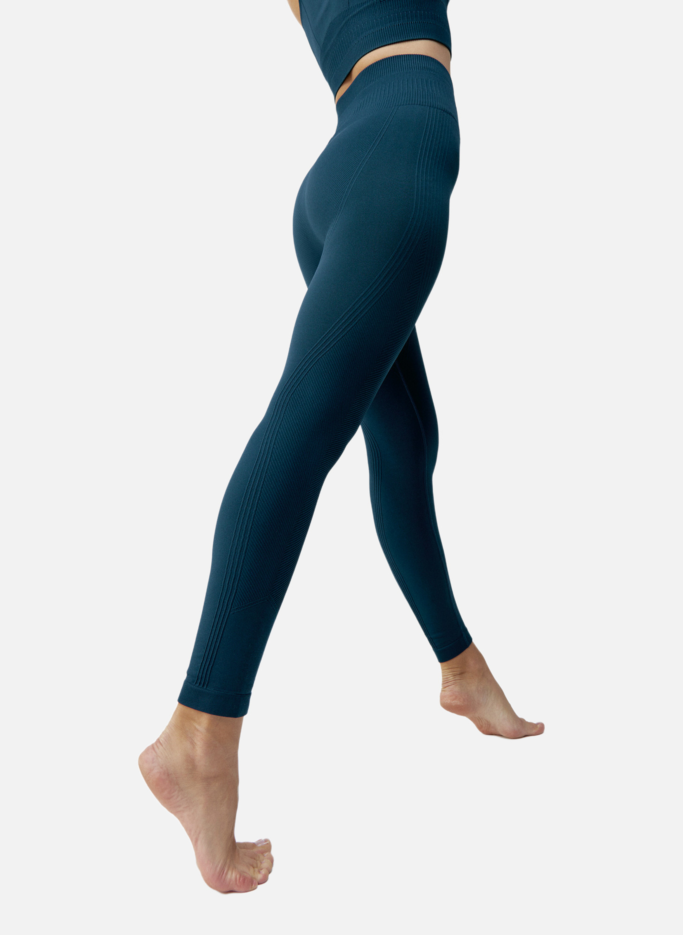 Legging de sport long seamless kamay BORN LIVING YOGA Bleu