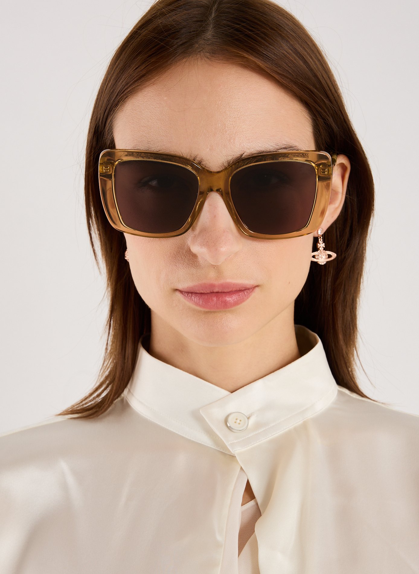 Lunettes de soleil carrées tubulaires  BURBERRY Multicolore