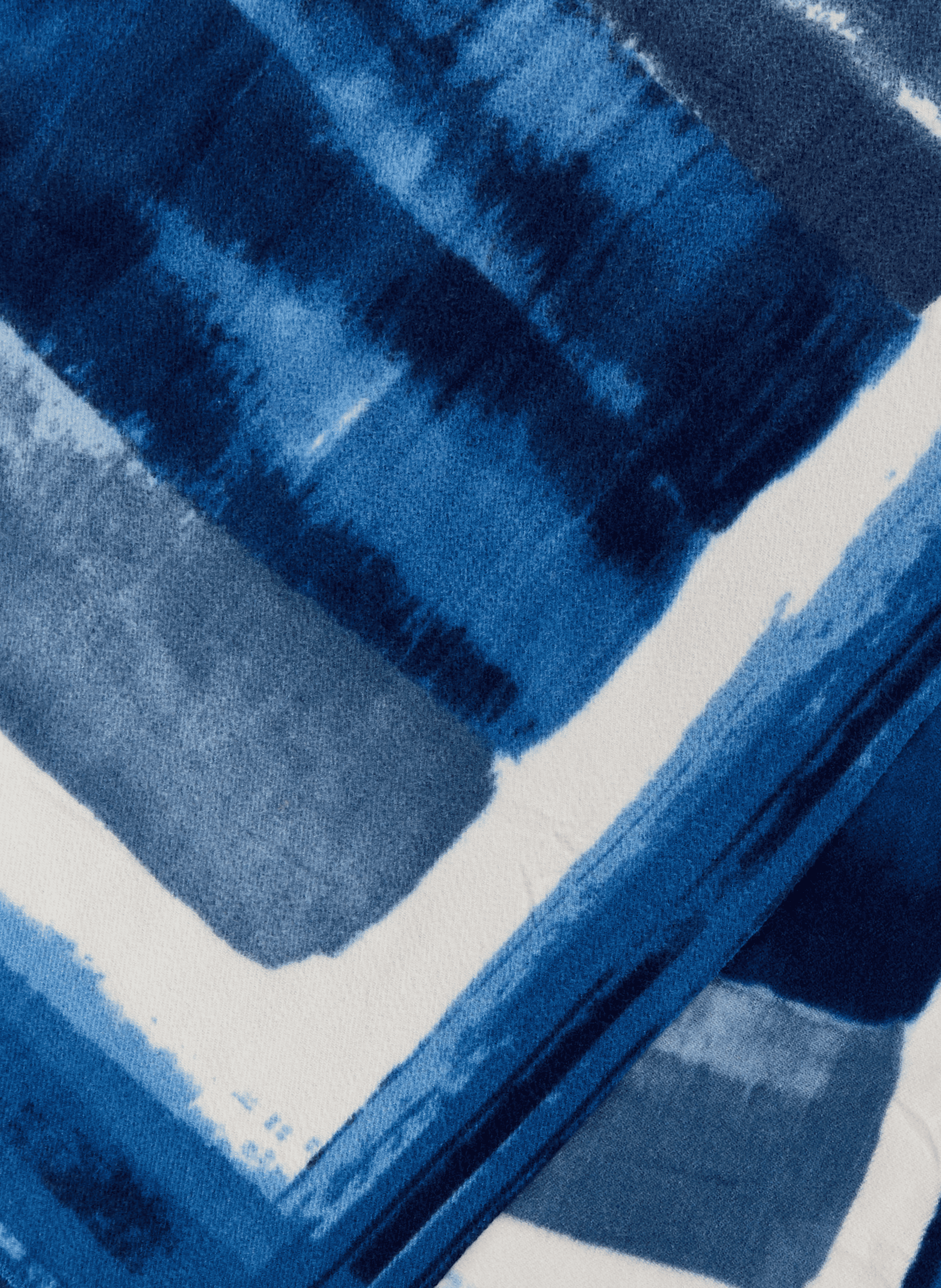 Tie-dye Scarf AU PRINTEMPS PARIS Blue