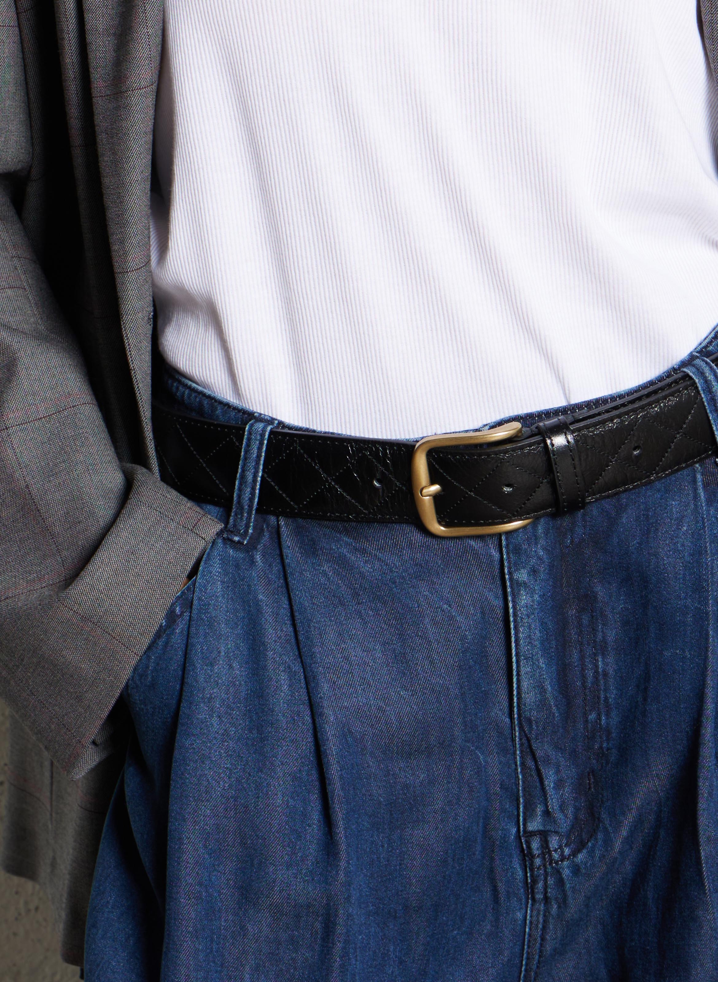 Ceinture en cuir nelly Noir