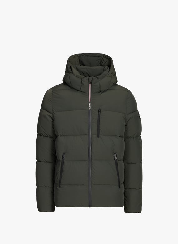 Parka matelassée à capuche amovible | Kaki by ECOALF Parka matelassée à capuche amovible Kaki