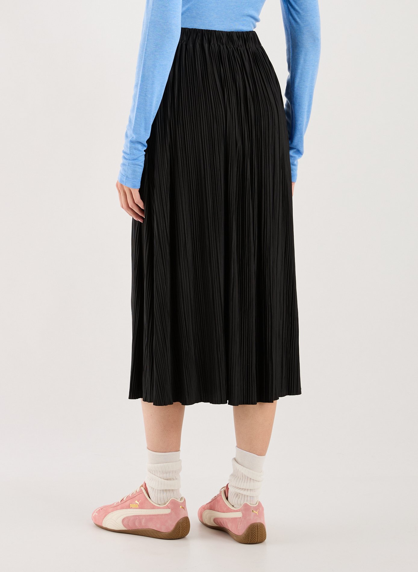 Jupe plissée SAMSOE SAMSOE Noir