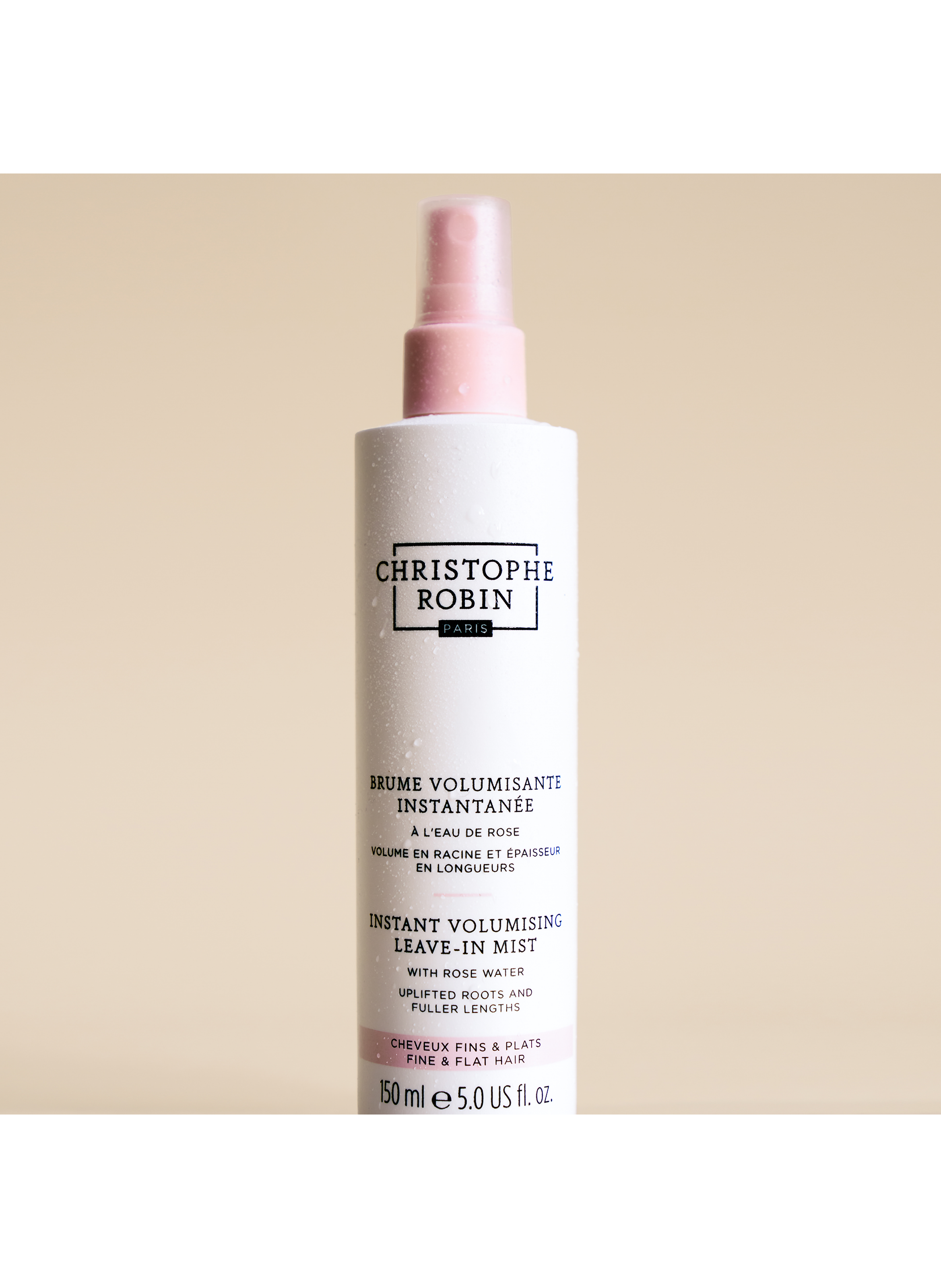 Brume volumisante instantanée à l'eau de rose CHRISTOPHE ROBIN No color