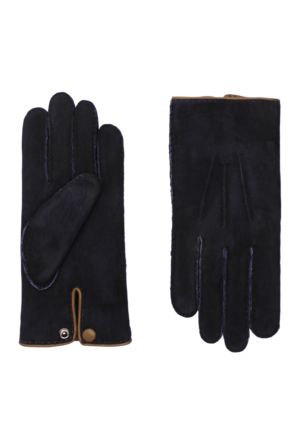 Gants david homme cuir double face AGNELLE Marron