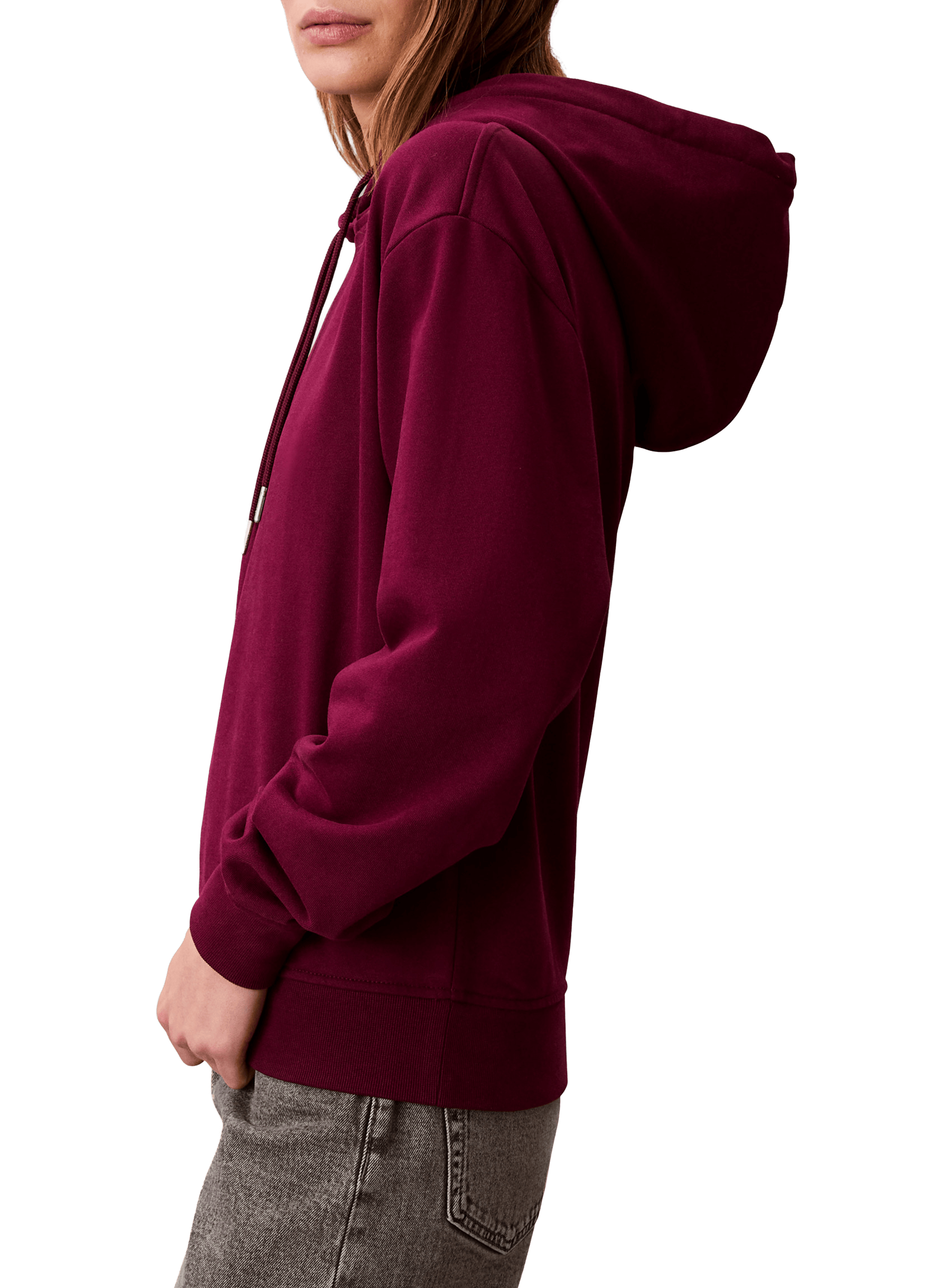 Hoodie en coton CALVIN KLEIN Rose