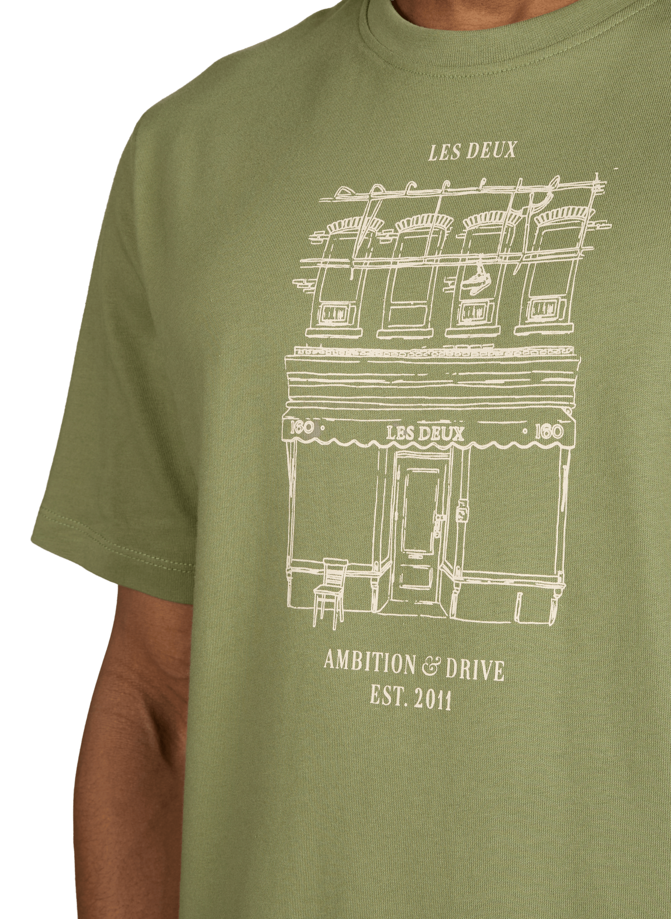 T-shirt en coton LES DEUX Vert