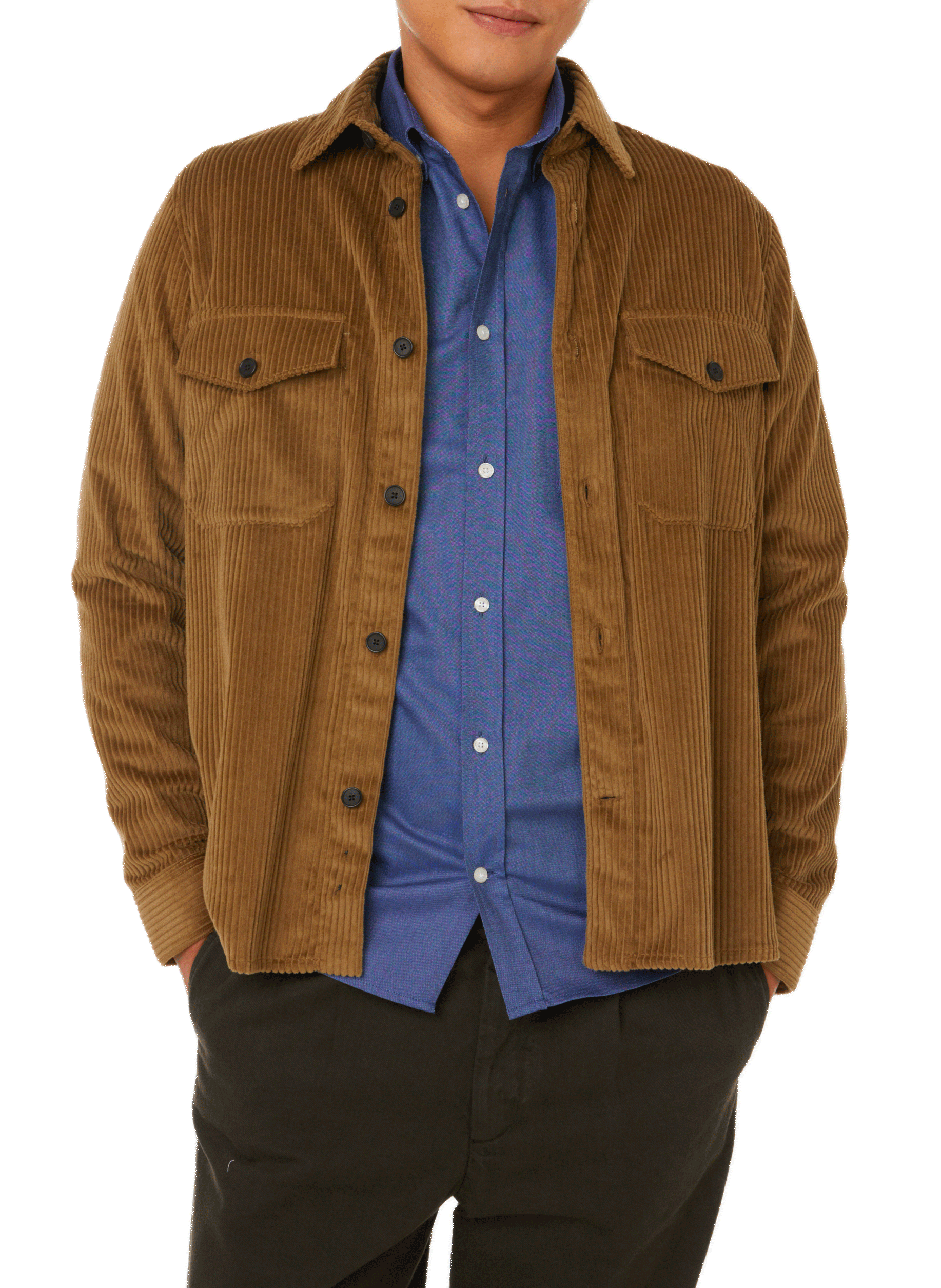 Corduroy shirt EDITIONS 102 Beige