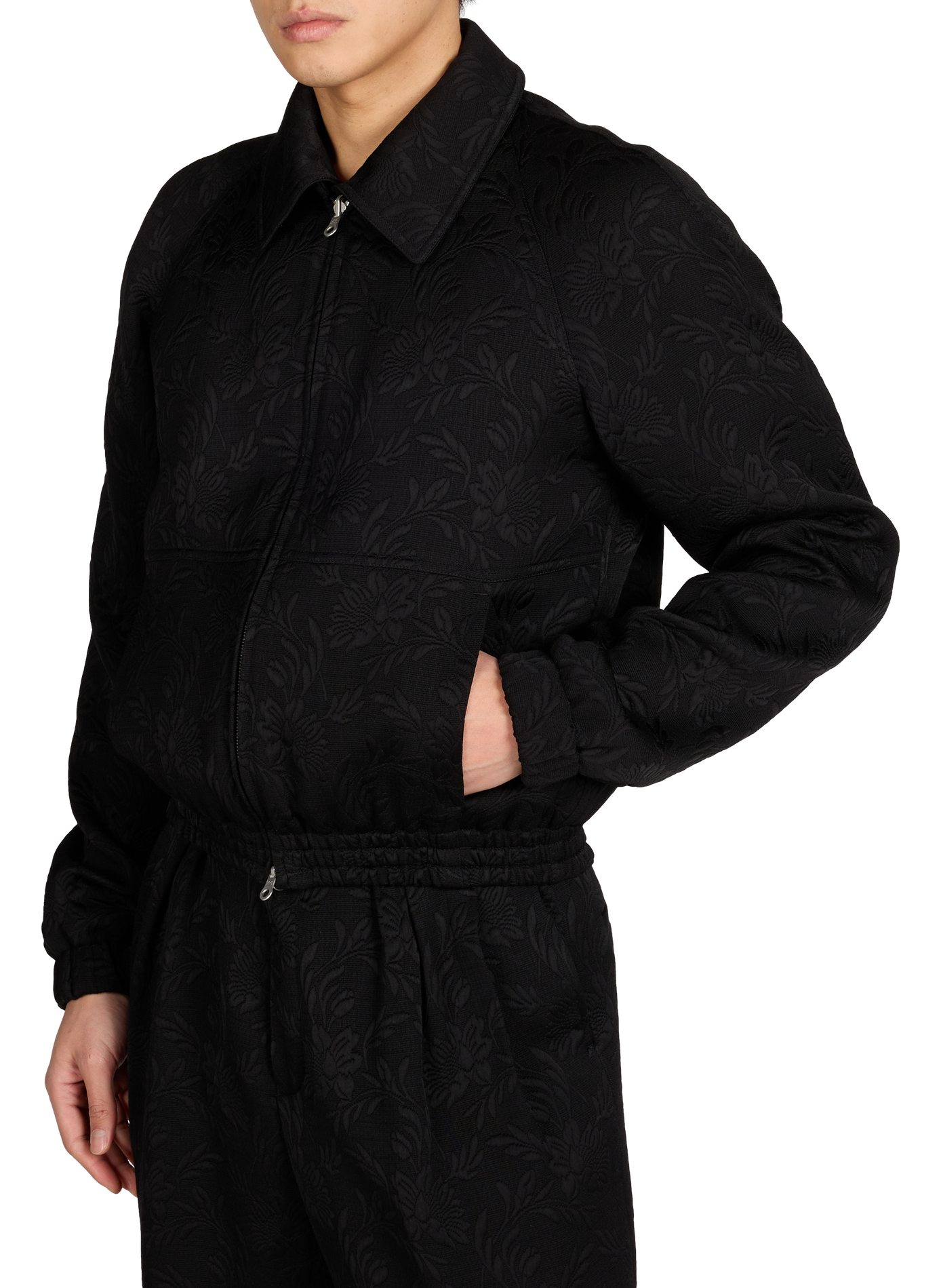 Vinny's embroidered straight jacket DRIES VAN NOTEN Black