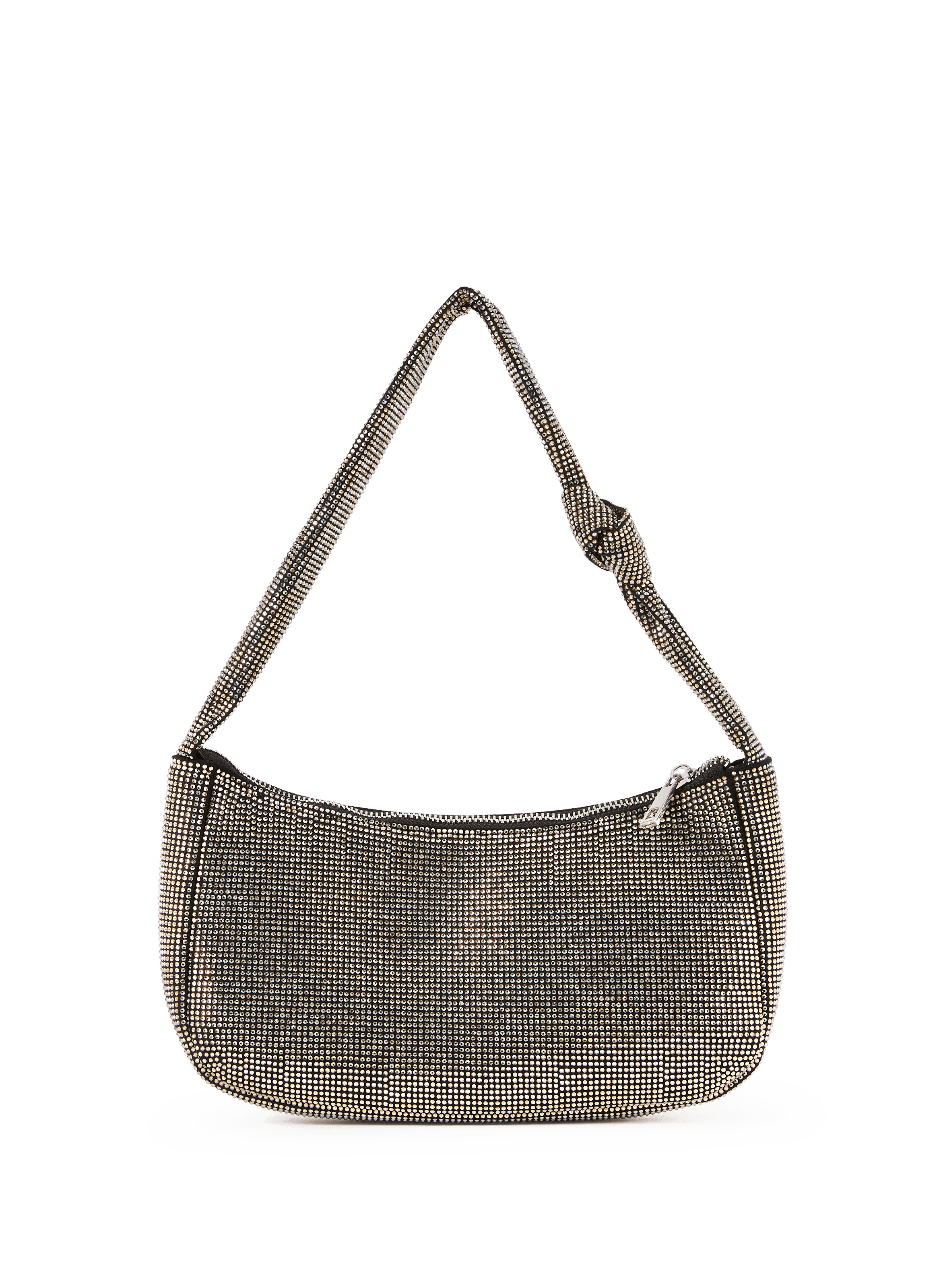 Rhinestone baguette bag AU PRINTEMPS PARIS Golden