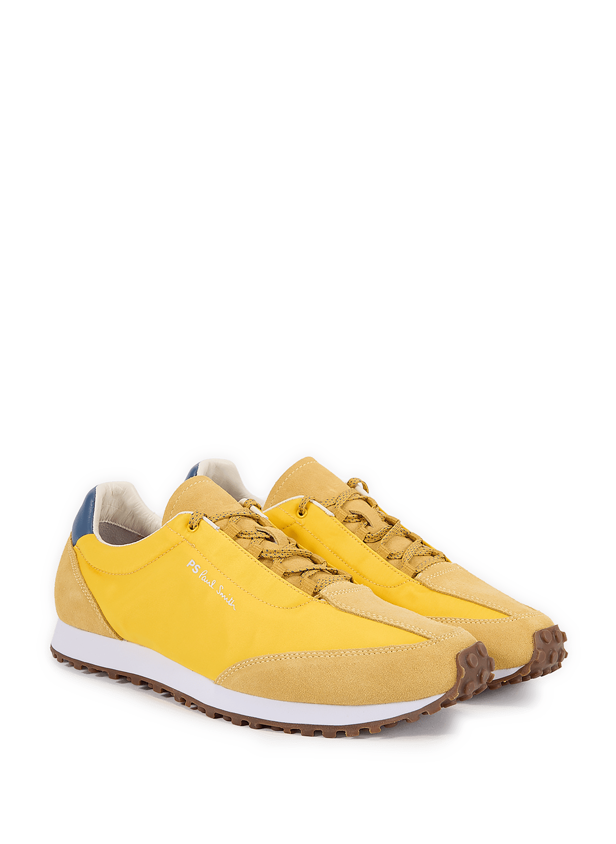 Baskets crantées en cuir mélangé PAUL SMITH Jaune