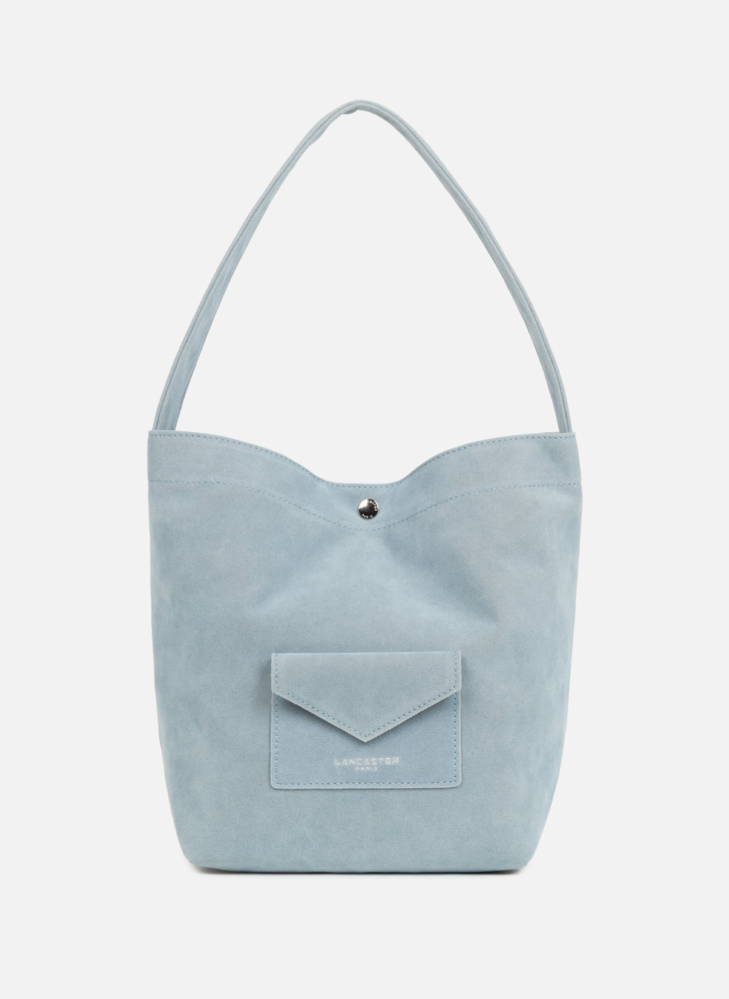 Mini sac seau - suédine kba  Bleu fumé