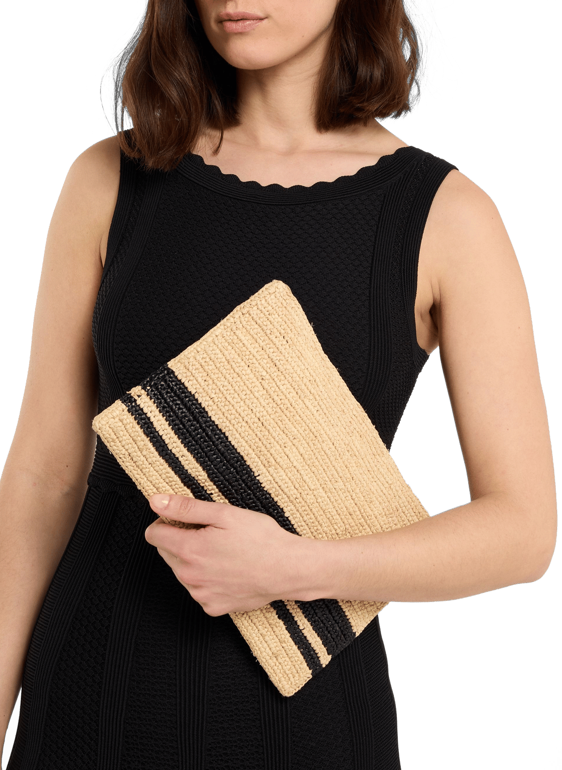 Raffia clutch bag SAISON 1865 Multicolour