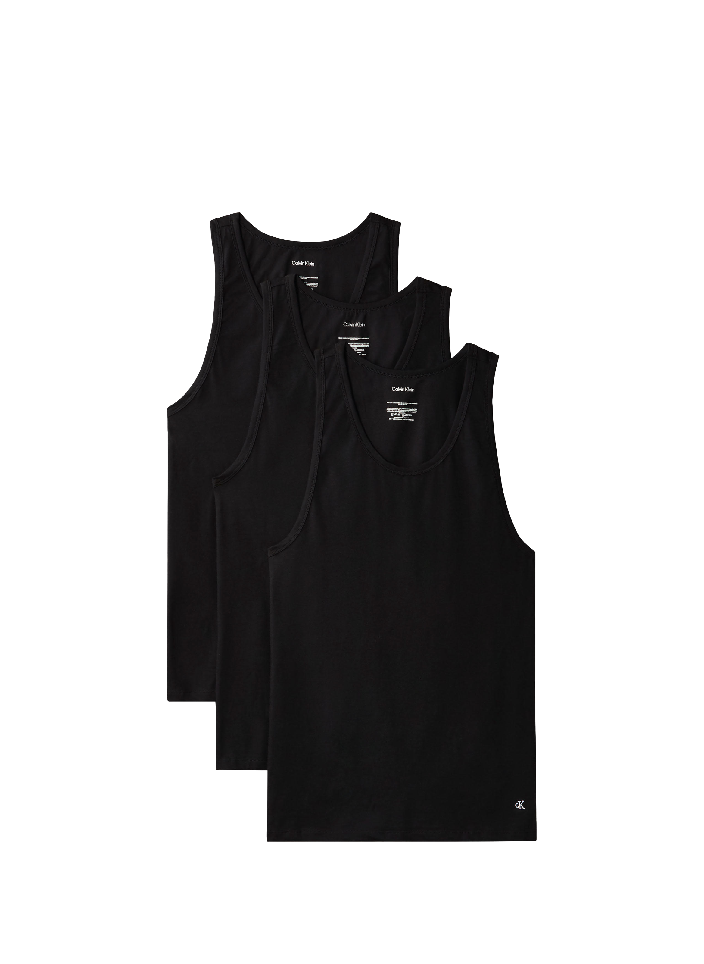 Débardeur en coton mélangé CALVIN KLEIN Noir