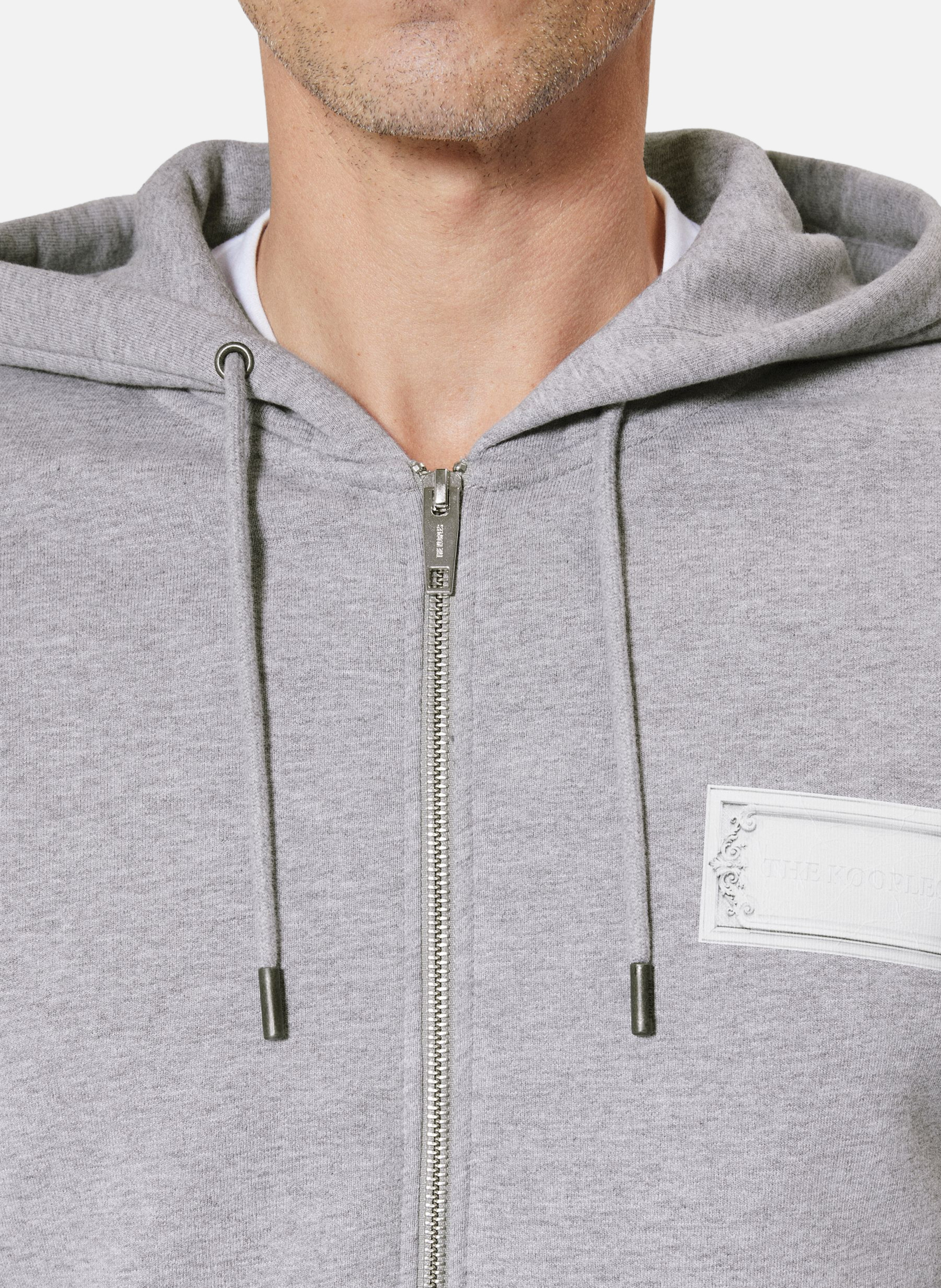 Sweatshirt zippé avec sérigraphie THE KOOPLES Gris