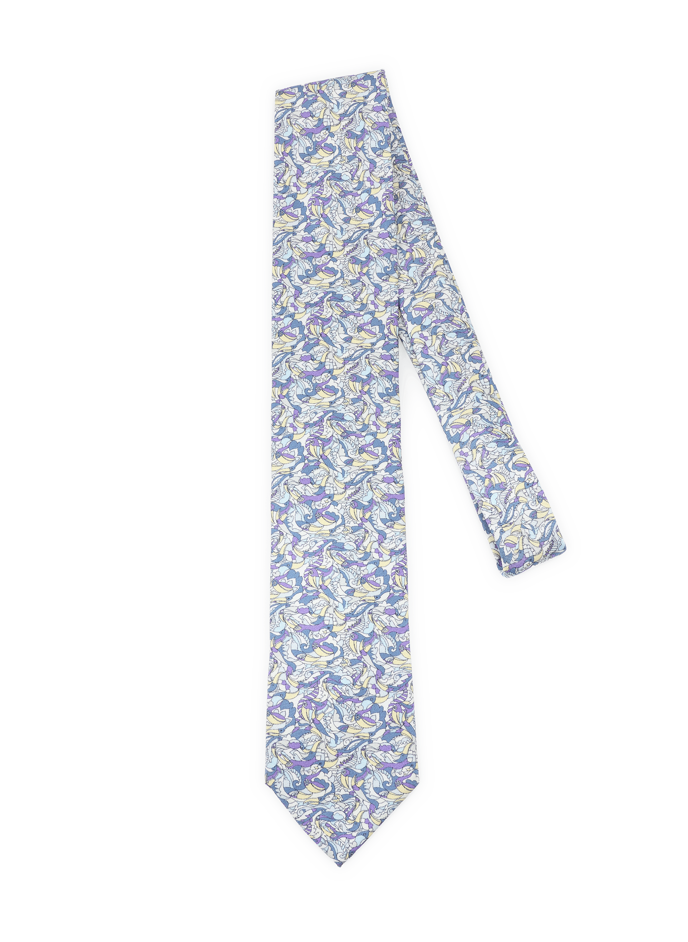 Cravate imprimée en soie ETON Multicolore