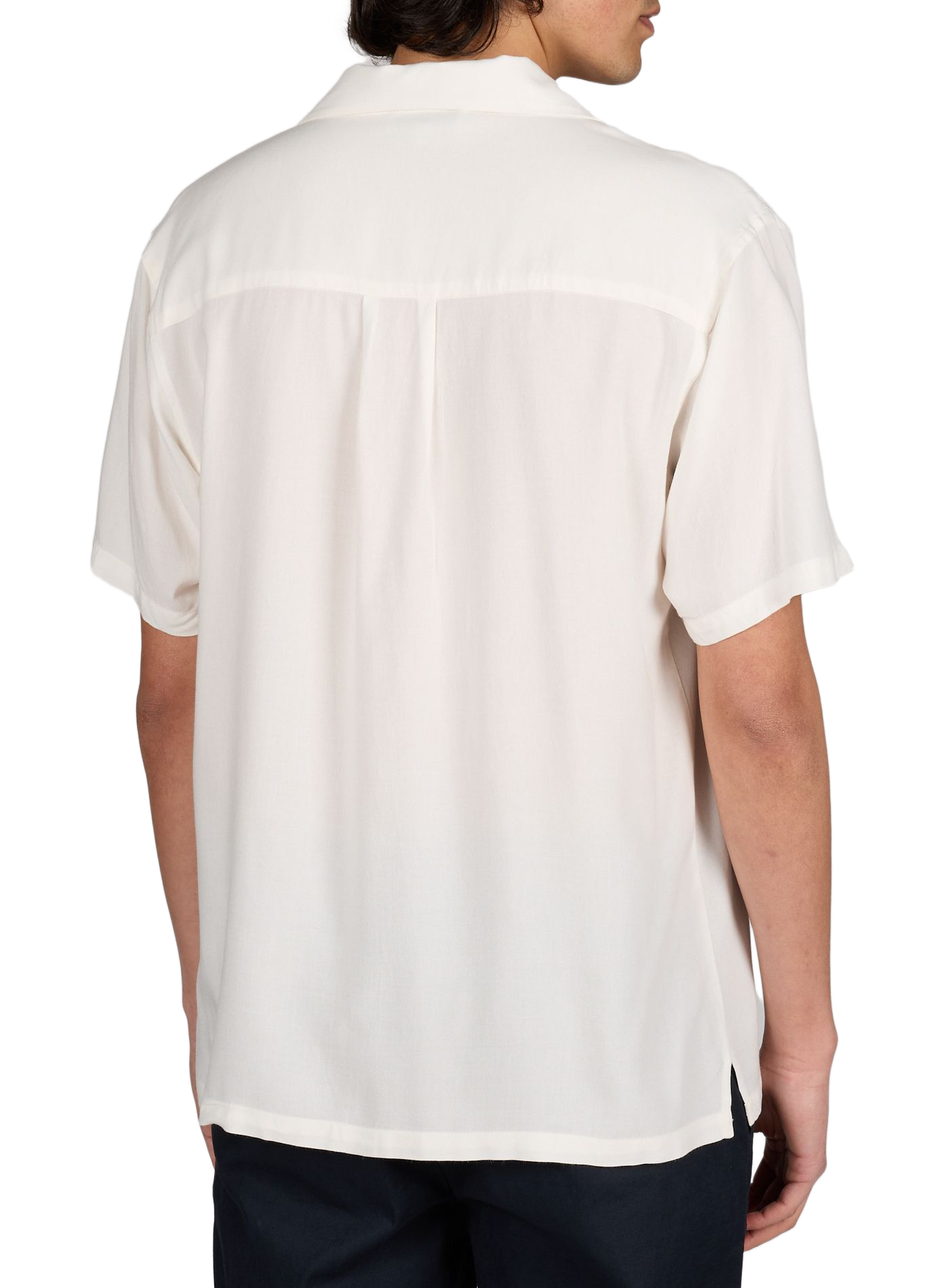 Straight Cuban collar embroidered shirt MAISON LABICHE White