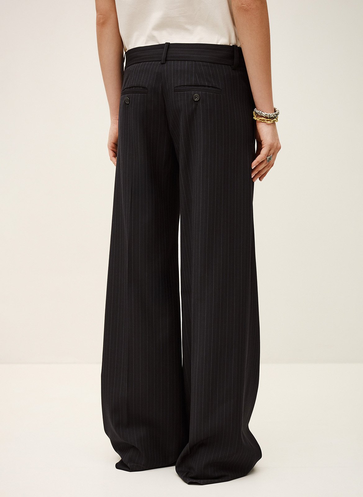 Pantalon tailleur large cely BA&SH Bleu
