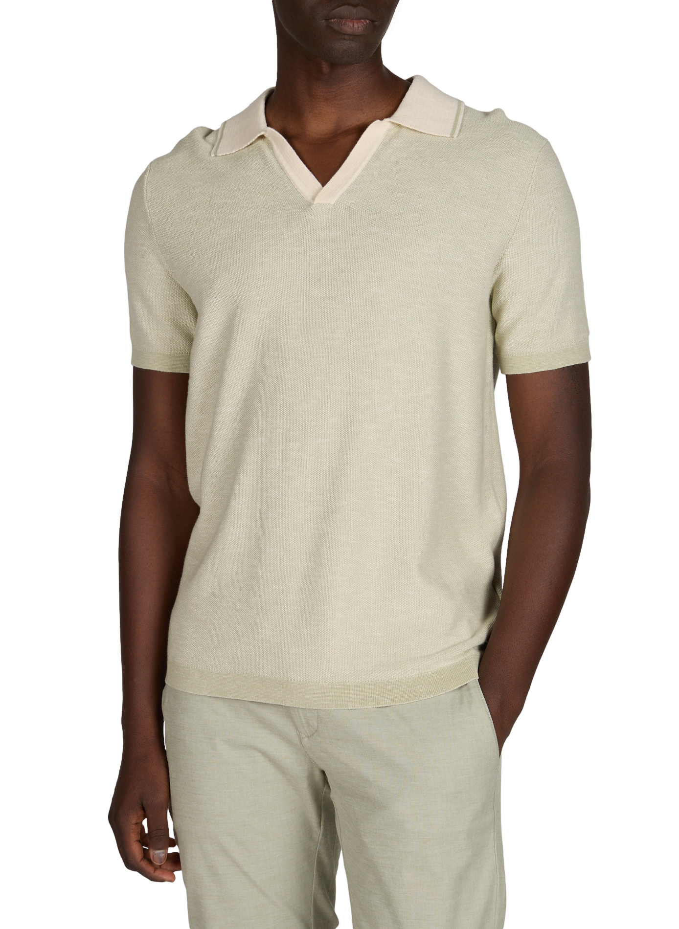  Cotton polo shirt  PIERRE CARDIN Green