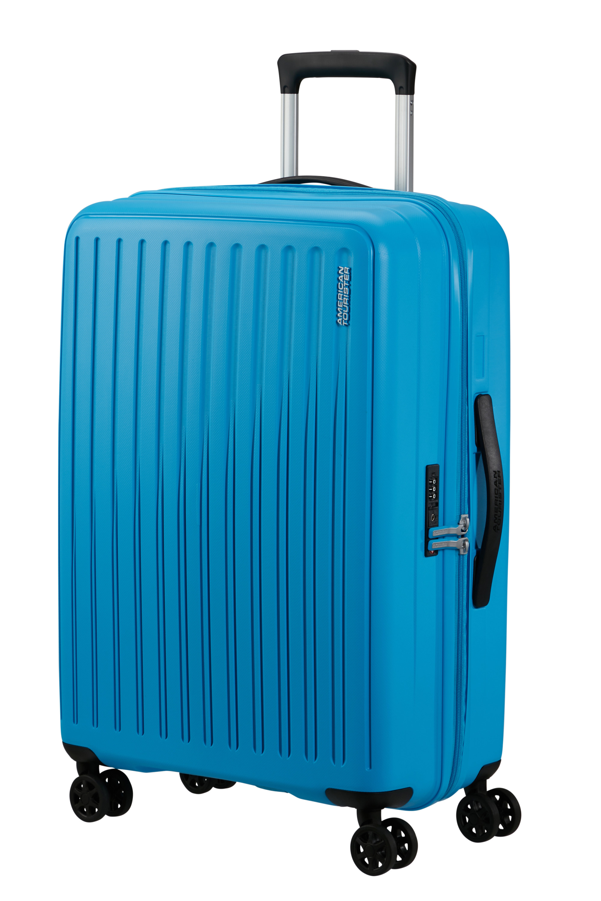 Rejoy valise 4 roues taille m AMERICAN TOURISTER Bleu