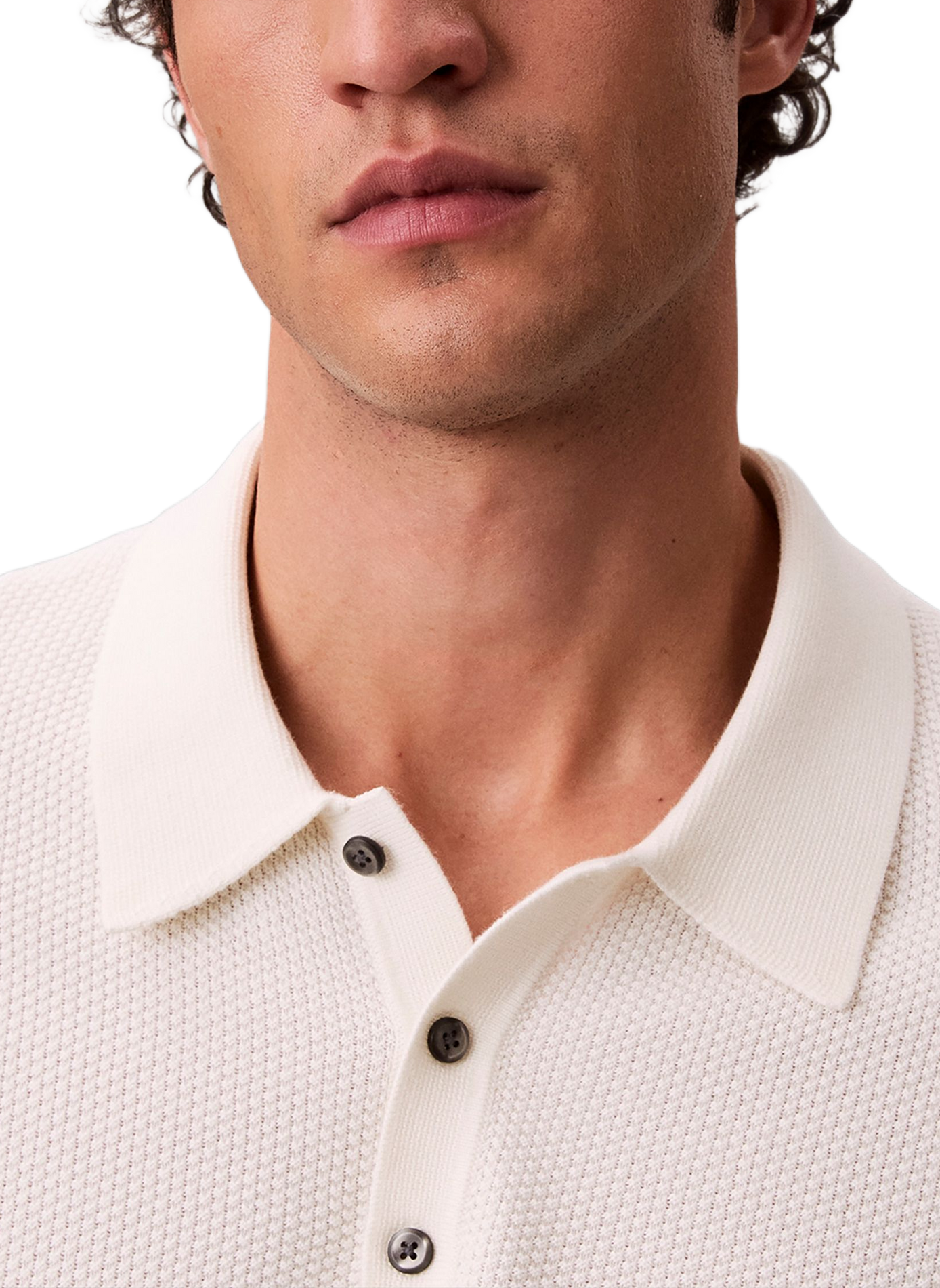 Kurzarm-Poloshirt aus Baumwolle CALVIN KLEIN Beige