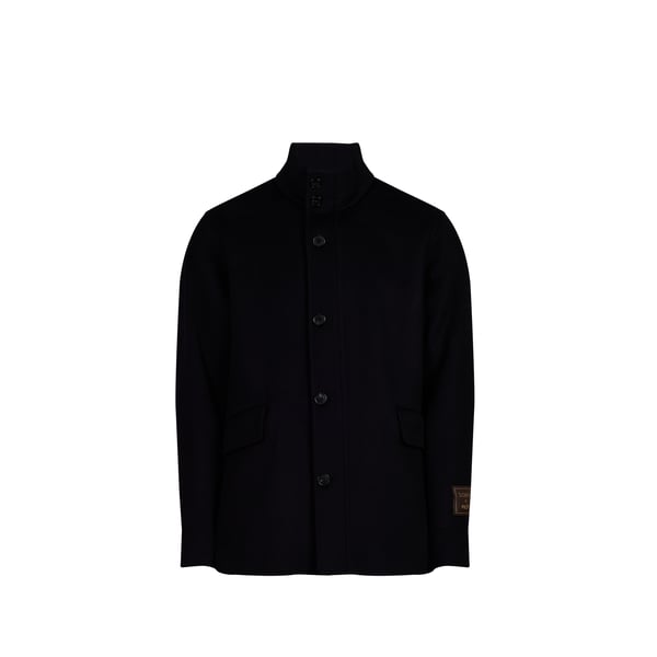 Manteau col montant en laine mélangée Manteau col montant en laine mélangée