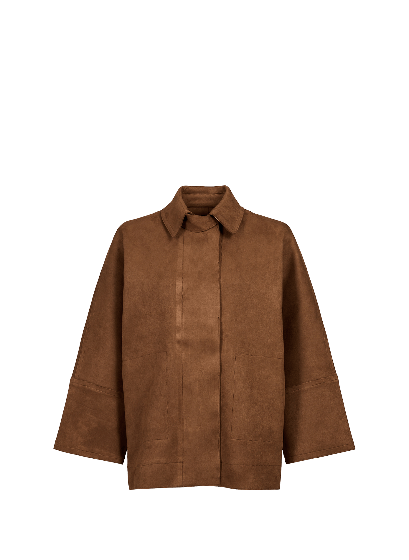 Oversized jas met klassieke kraag SUNCOO Bruin