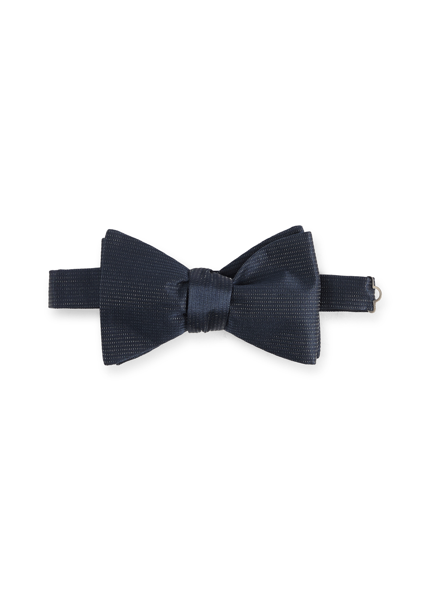 Shiny silk bow tie ETON Blue