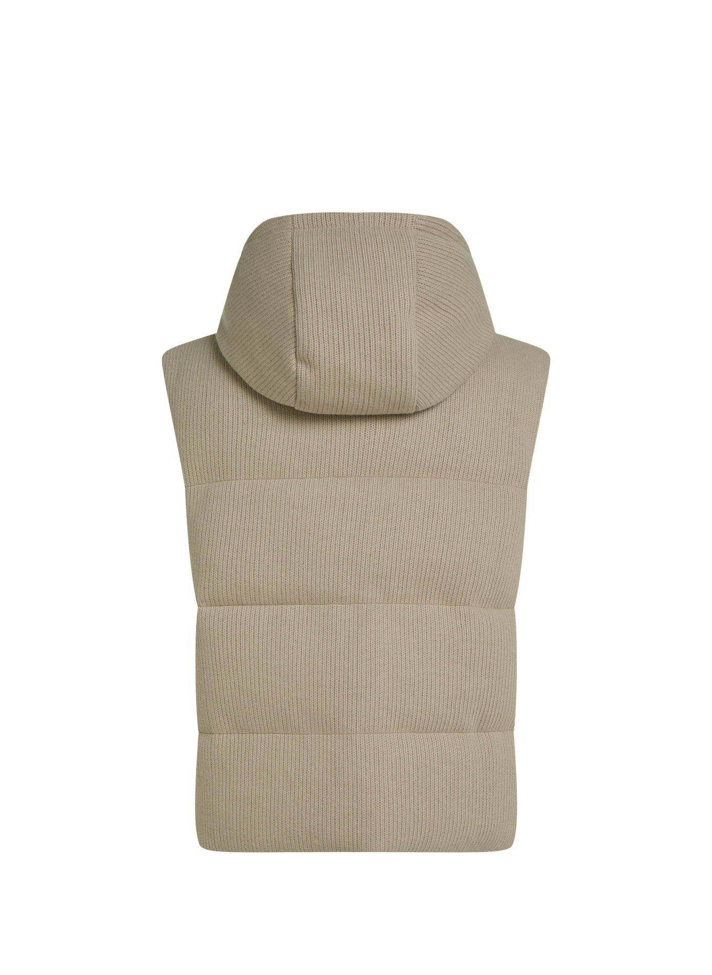Doudoune sans manches matelassée à capuche KARL LAGERFELD Beige