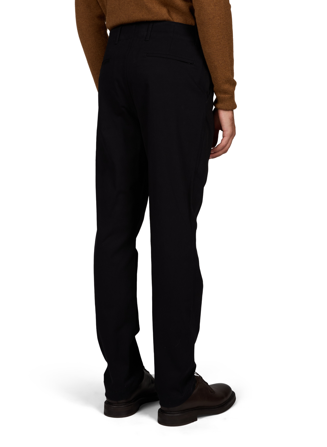 Pantalon chino droit en coton mélangé AU PRINTEMPS PARIS Noir
