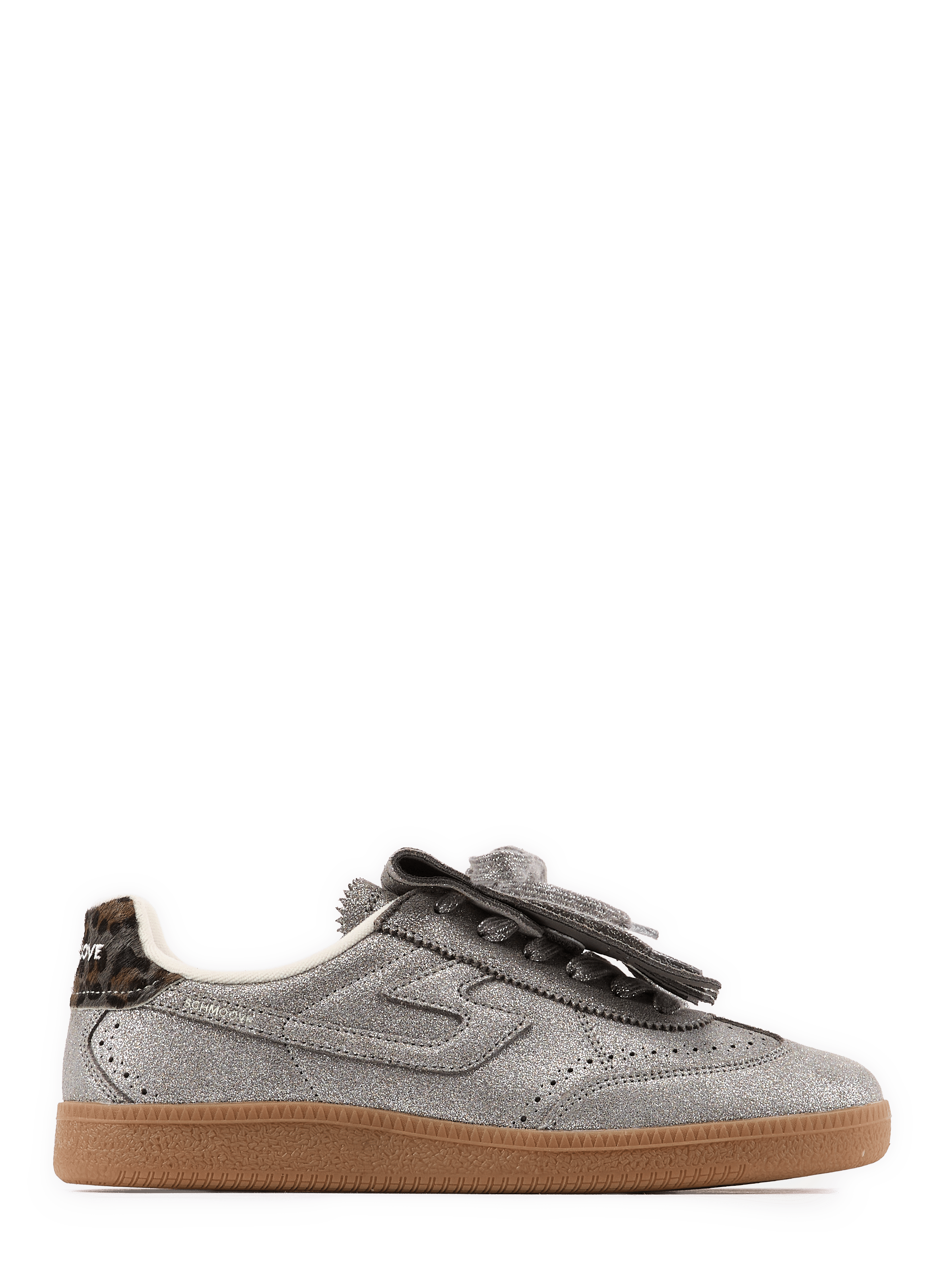 Baskets basses en cuir pailleté SCHMOOVE Silber