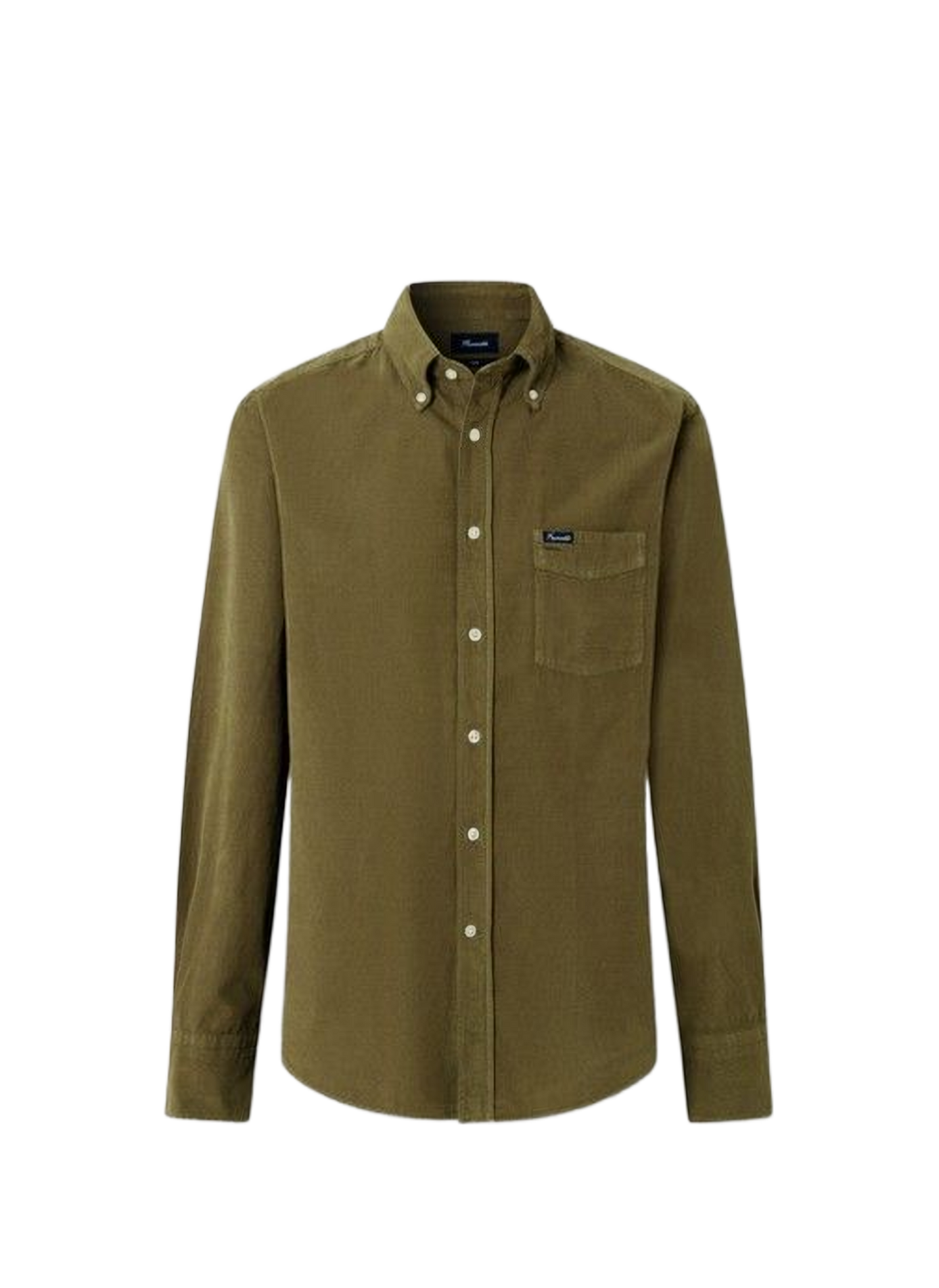 Chemise col classique manches contrastantes en coton FACONNABLE Beige