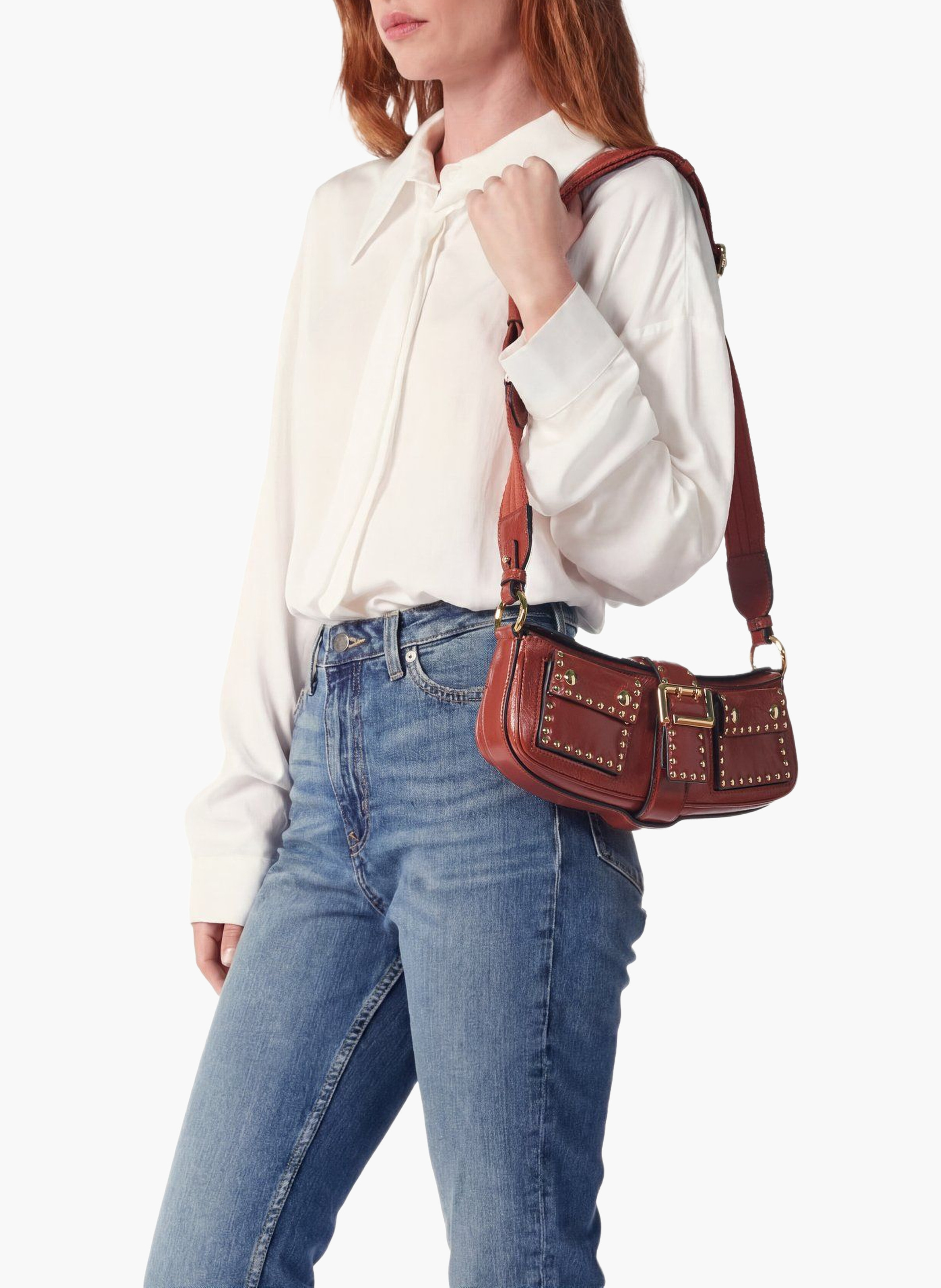 Sac fourreau lancel multipocket s, rouge brique LANCEL Rouge