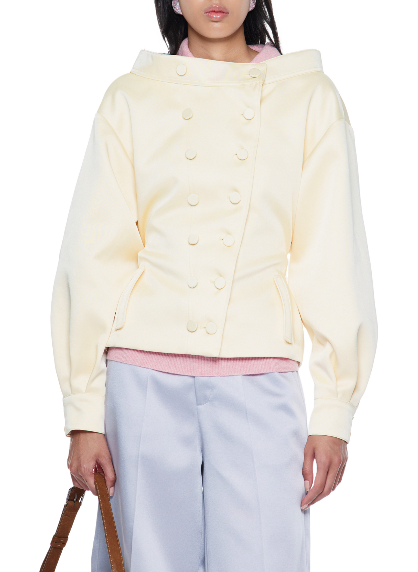 Veste Fleshlight cintrée col bateau FANCI CLUB Jaune