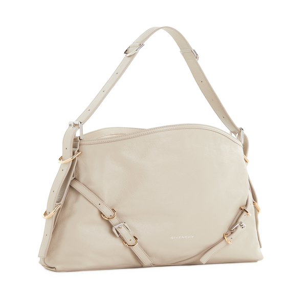 Givenchy Voyou Leather Handbag In Neutral