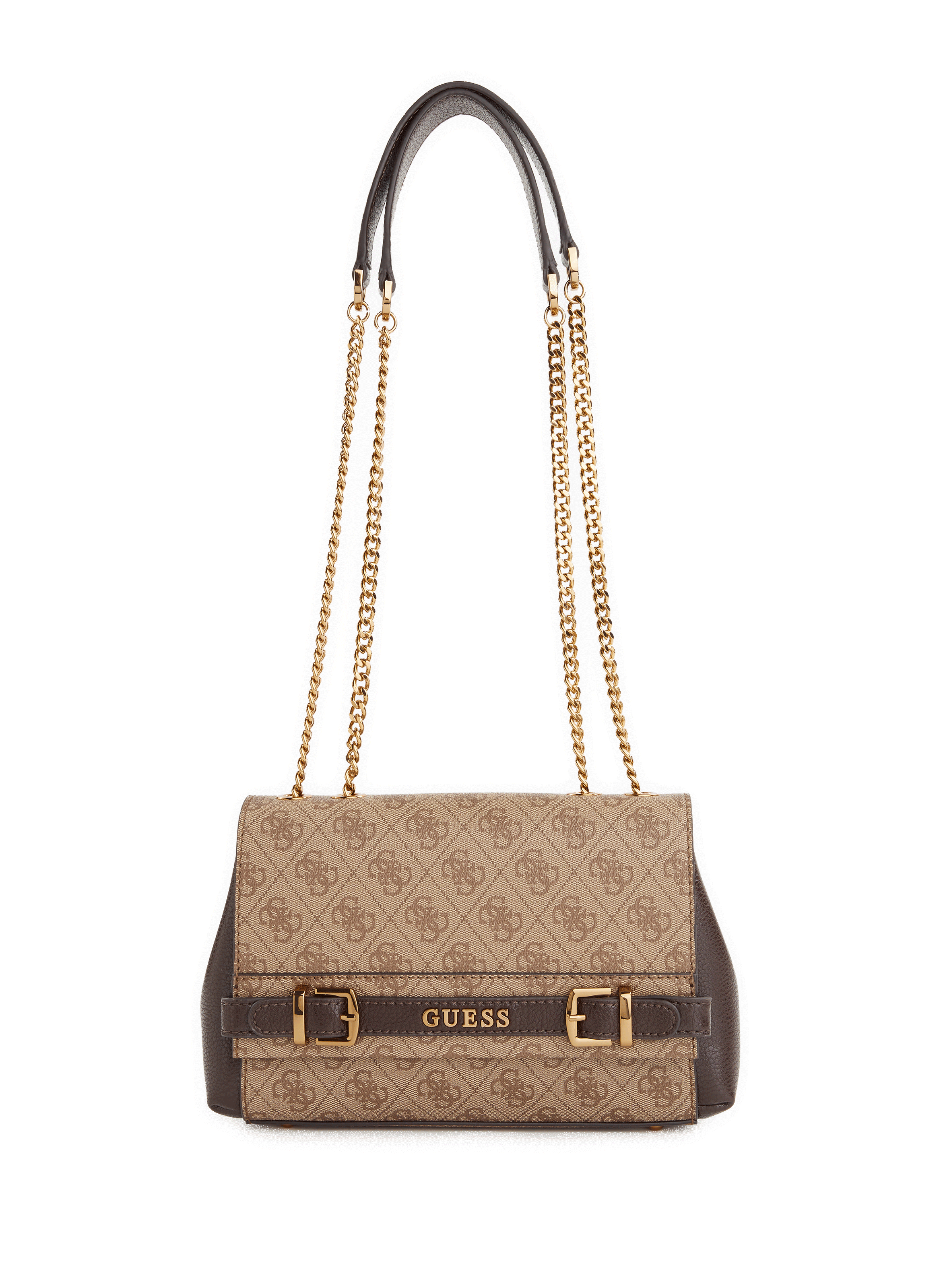 guess shoulder bag brown