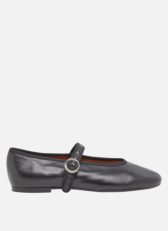 Ballerine en cuir deesse Noir by JONAK JONAK Ballerine en cuir deesse Noir