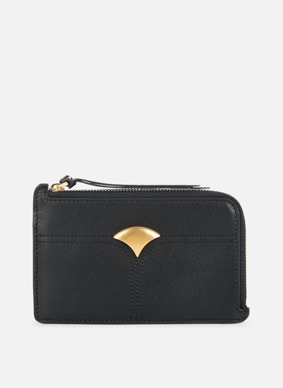 Porte-carte en cuir luzi Noir by SESSUN SESSUN Porte-carte en cuir luzi Noir